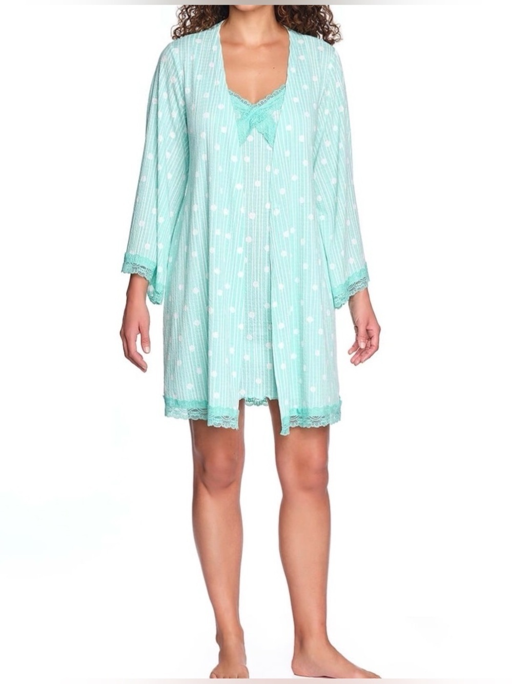LOFT Women's 2-Piece Cami Dress & Robe Set